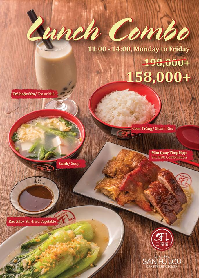 Hearty lunch combo with 158,000 VNĐ – San Fu Lou